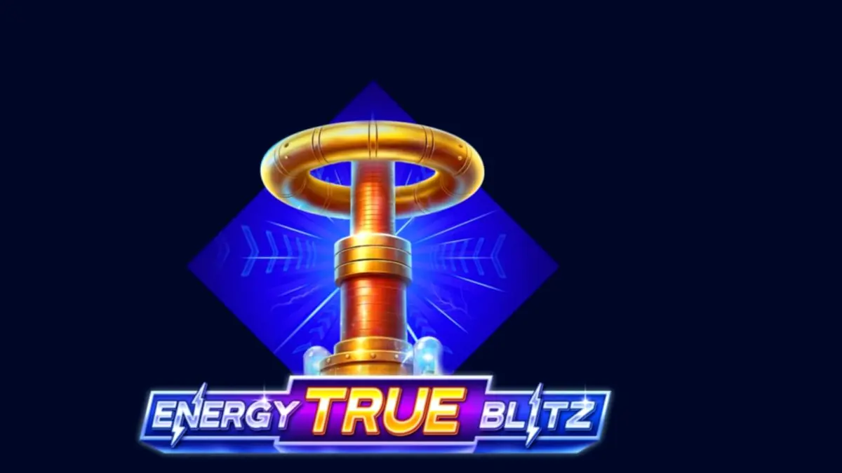 Tampilan visual slot Energy True Blitz dengan tema neon elektrik