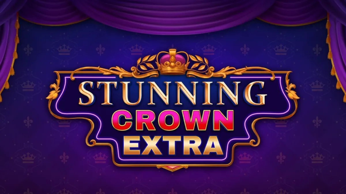 Tampilan visual slot Stunning Crown Extra dengan simbol mahkota dan permata