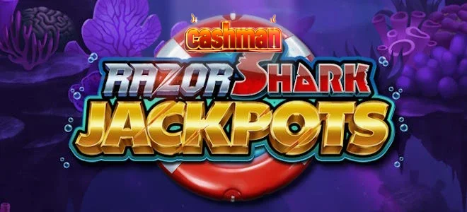 Tampilan visual bawah laut dari permainan slot Razor Shark Jackpots